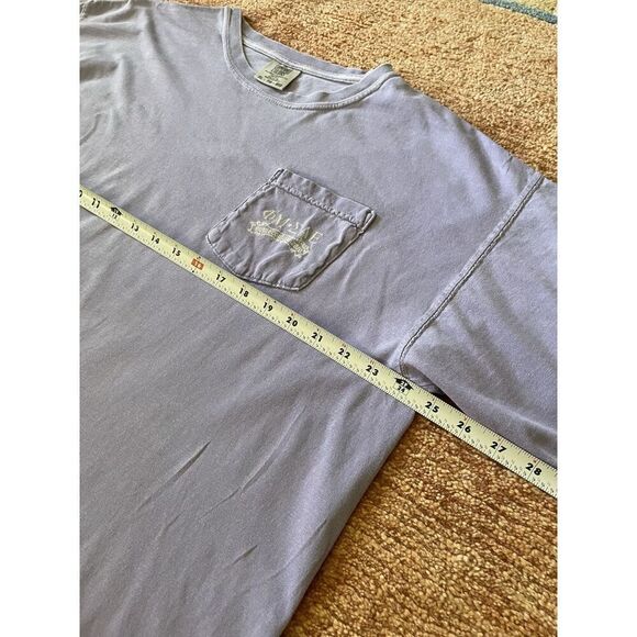 Comfort Colors Lavender Homecoming Graphic Pocket T-Shirt ΦΜΣΑΕ Men’s XL - Picture 4 of 5